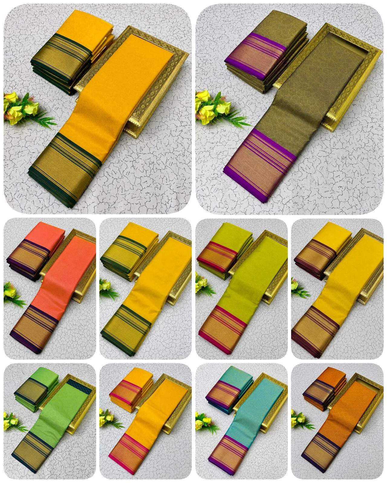 Aab Football Pure Mercerised Soft Silk Festival Saree Collection