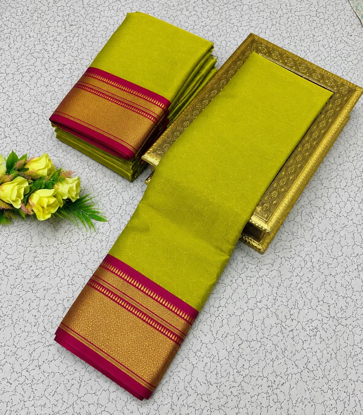 Aab Football Pure Mercerised Soft Silk Festival Saree Collection