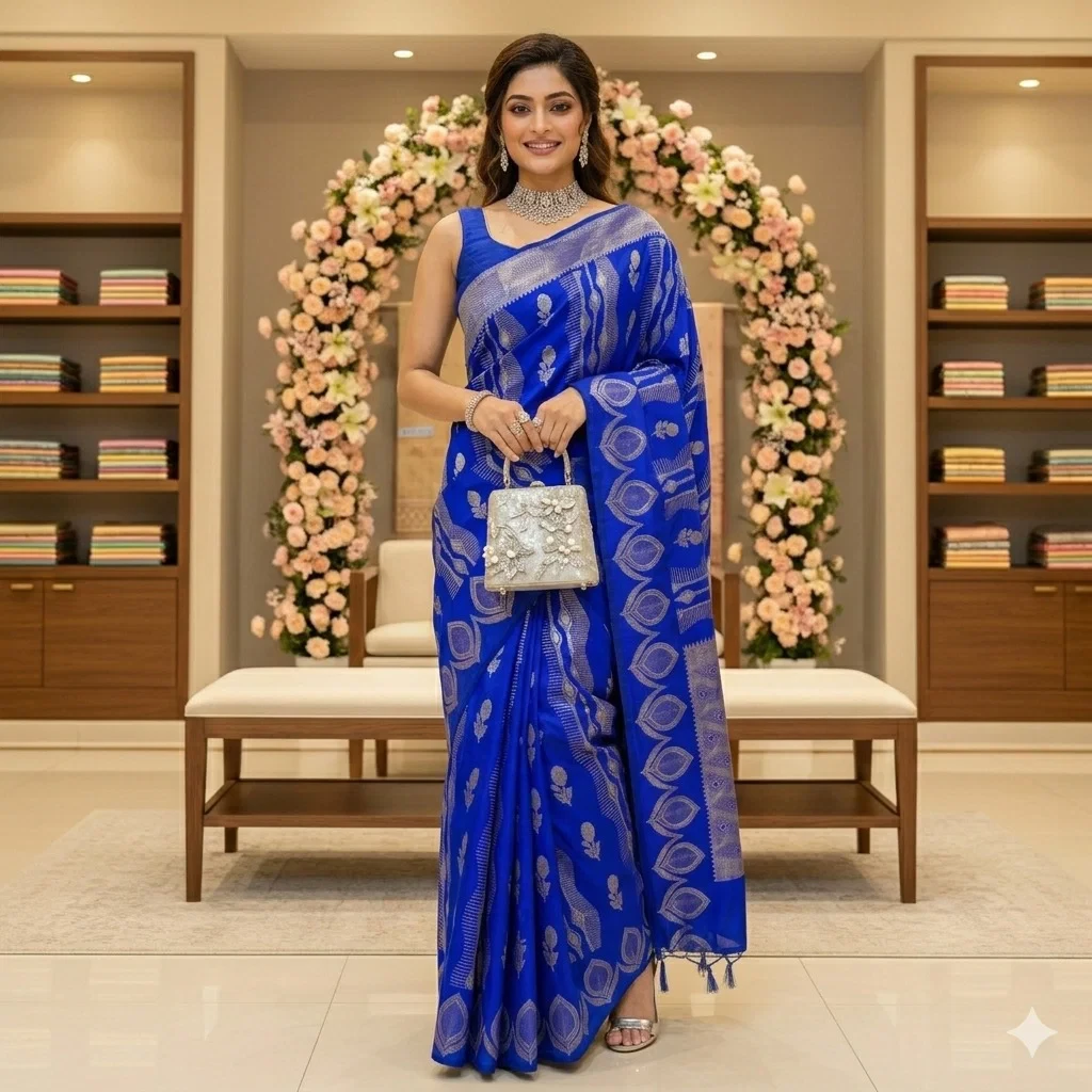 Aab Ramya Soft Silk Jacquard Border Saree Collection