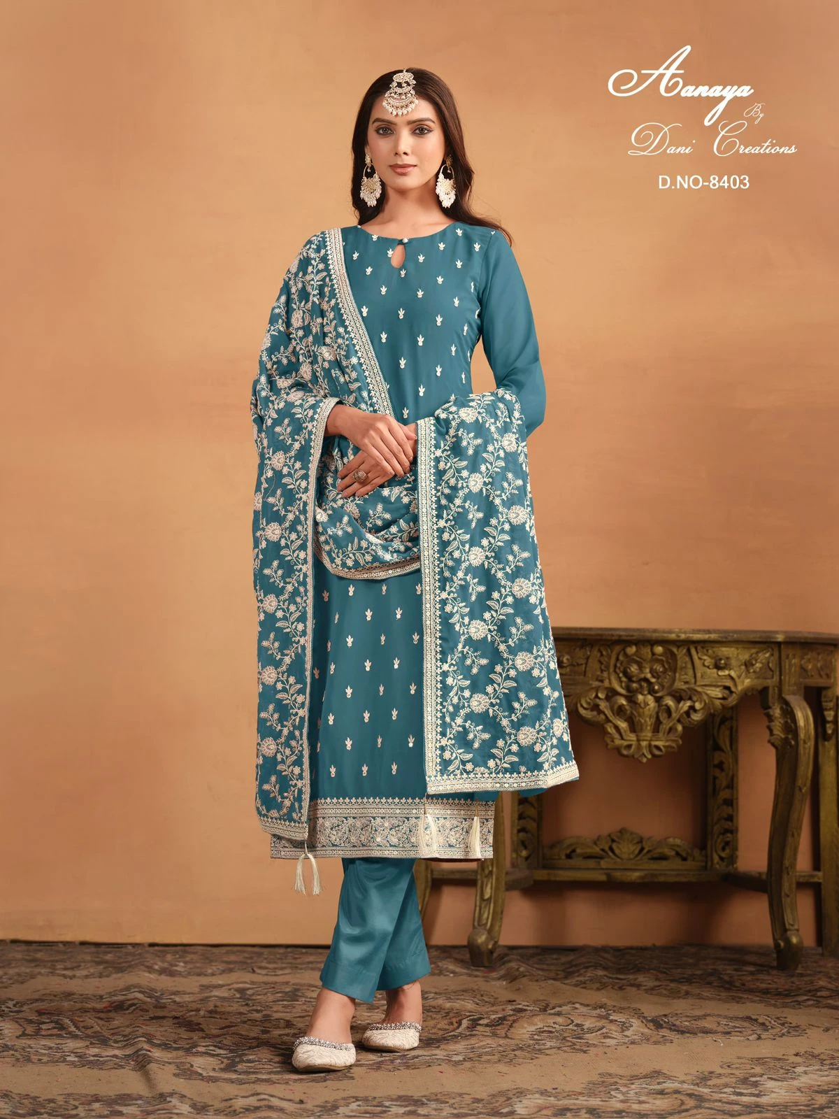 Aanaya Vol 184 Faux Georgette Suit With Dupatta