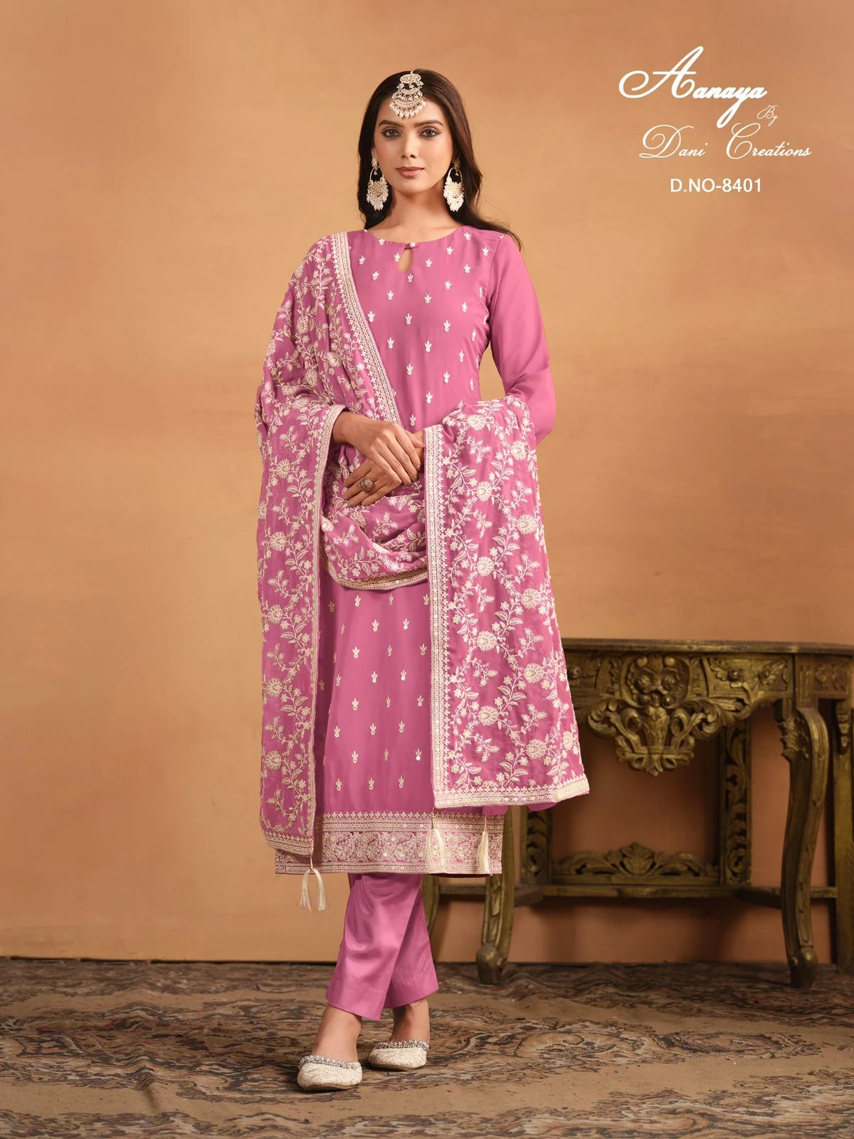 Aanaya Vol 184 Faux Georgette Suit With Dupatta