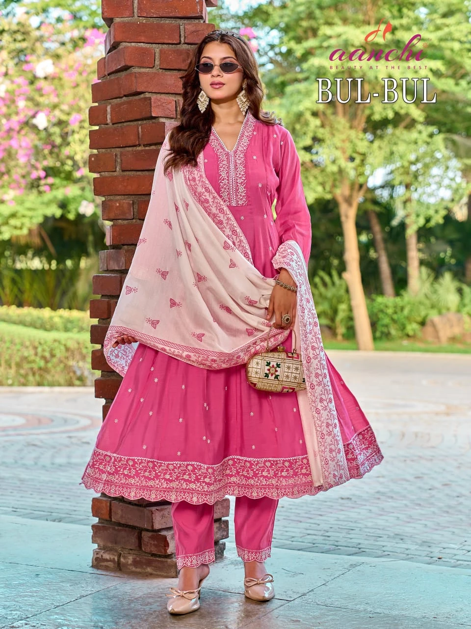 Aanchi Bul Bul Chanderi Suit Collection