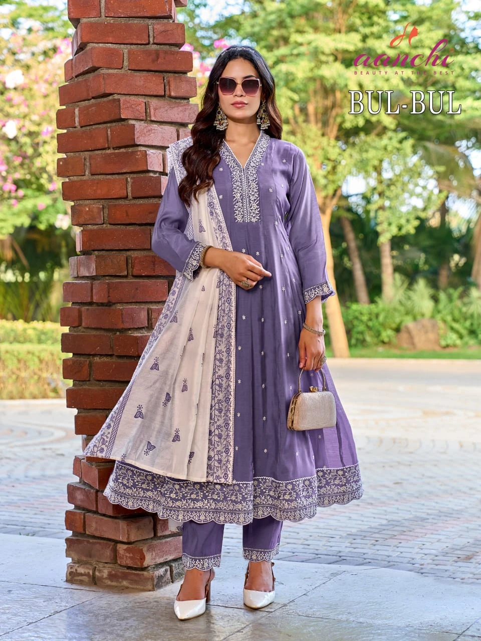 Aanchi Bul Bul Chanderi Suit Collection