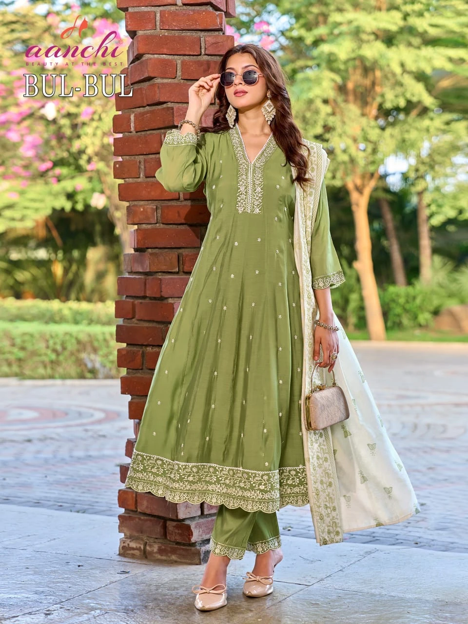 Aanchi Bul Bul Chanderi Suit Collection