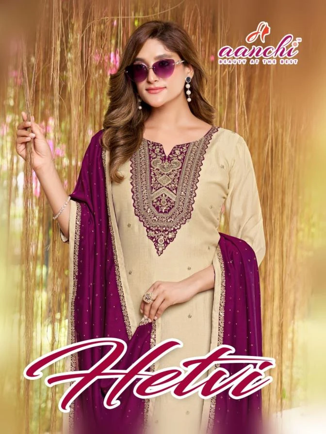 Aanchi Hetvi Vichitra Silk Suit Collection