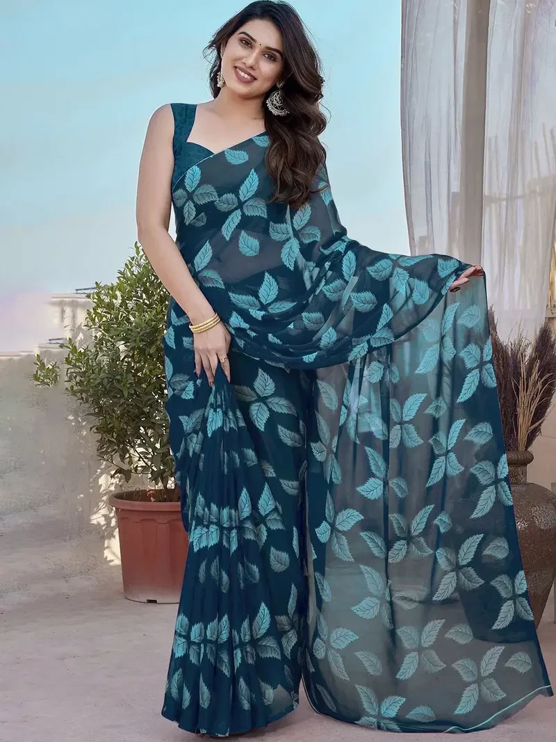 Aarti 4 Chiffon Printed Fancy Saree Collection