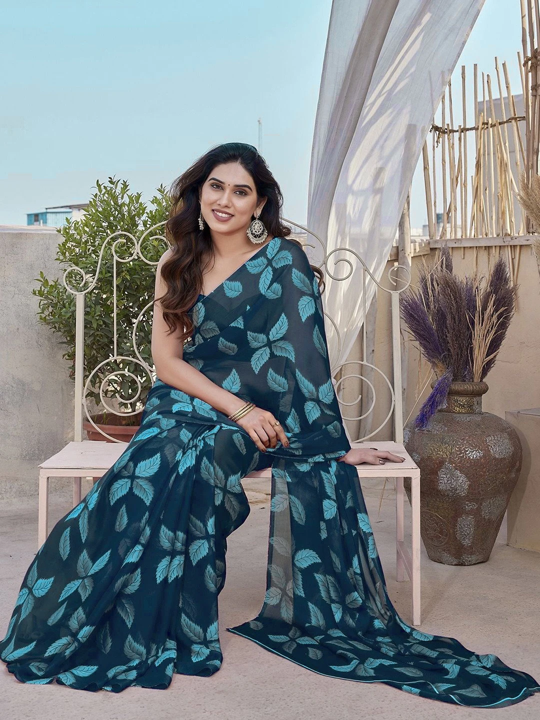 Aarti 4 Chiffon Printed Fancy Saree Collection