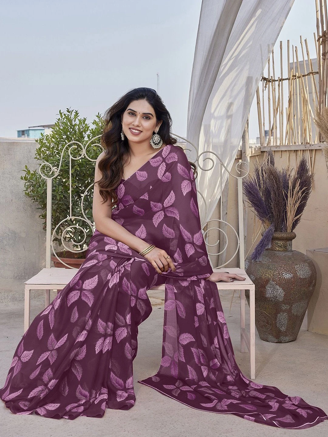 Aarti 4 Chiffon Printed Fancy Saree Collection