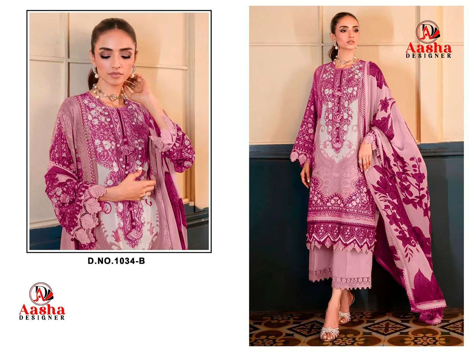 Aasha Designer D No 1033 1034