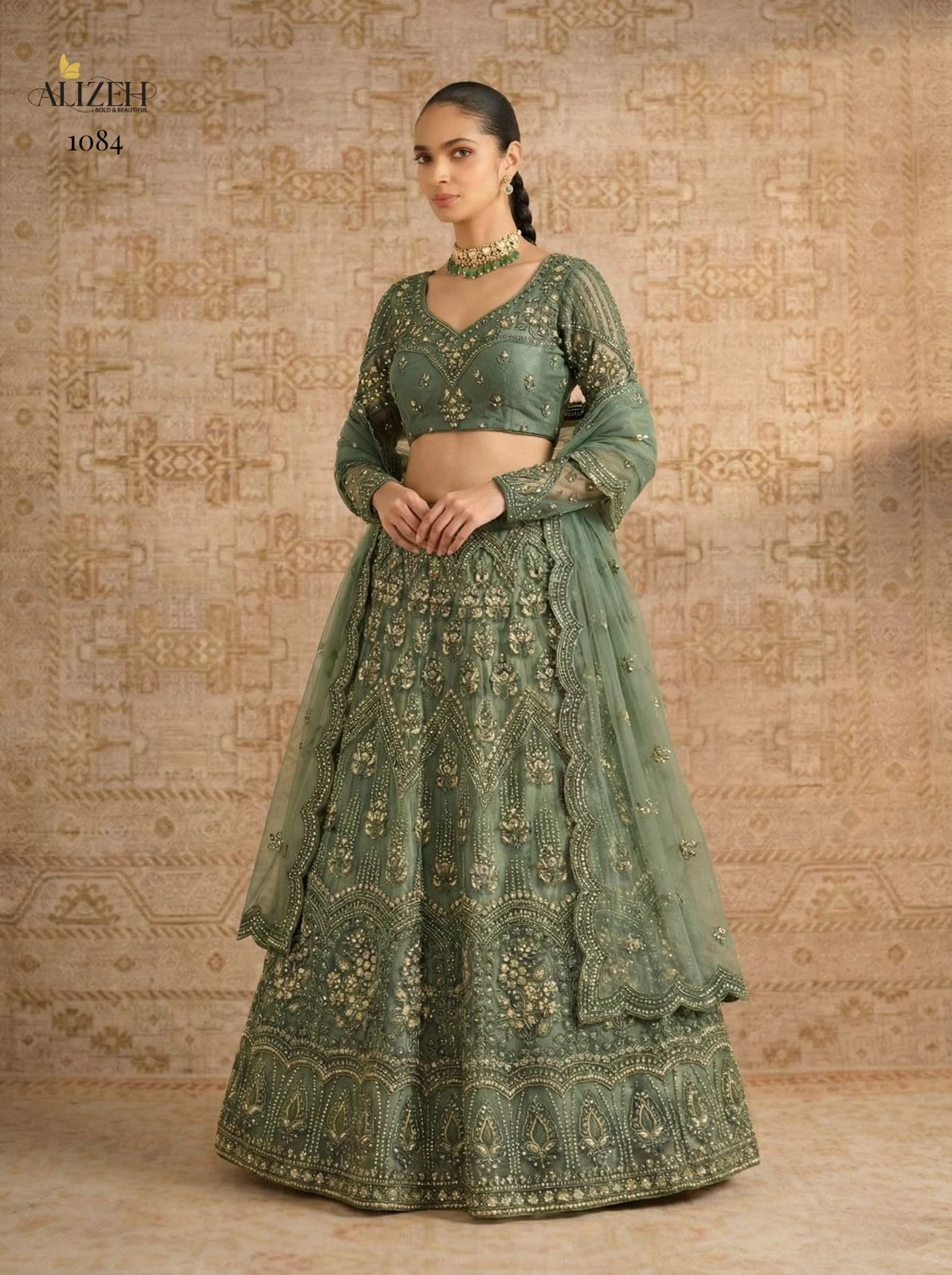 Alizeh 1084 Butterfly Net Designer Choli in Assorted Colours