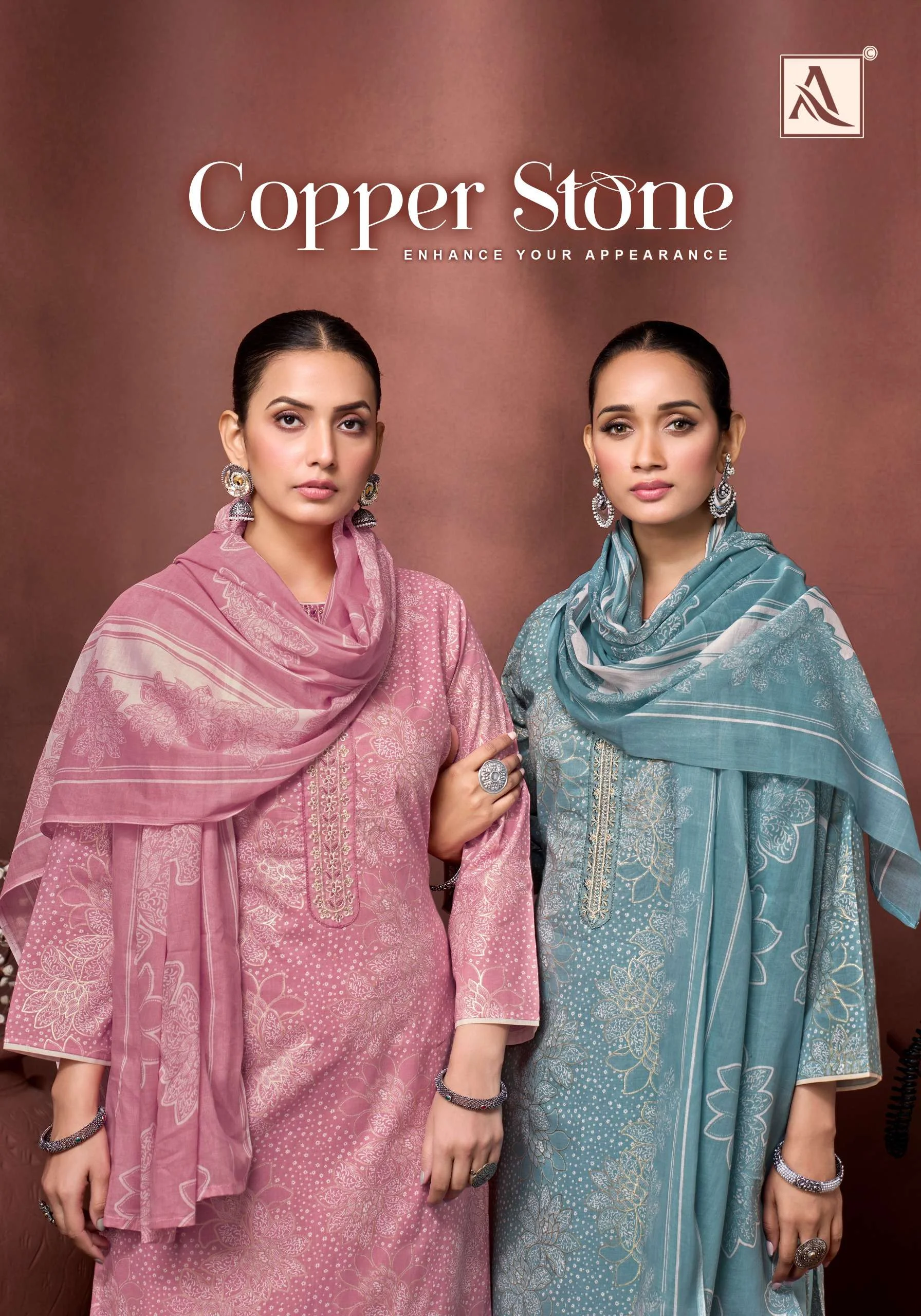 Alok Suits Copper Stone