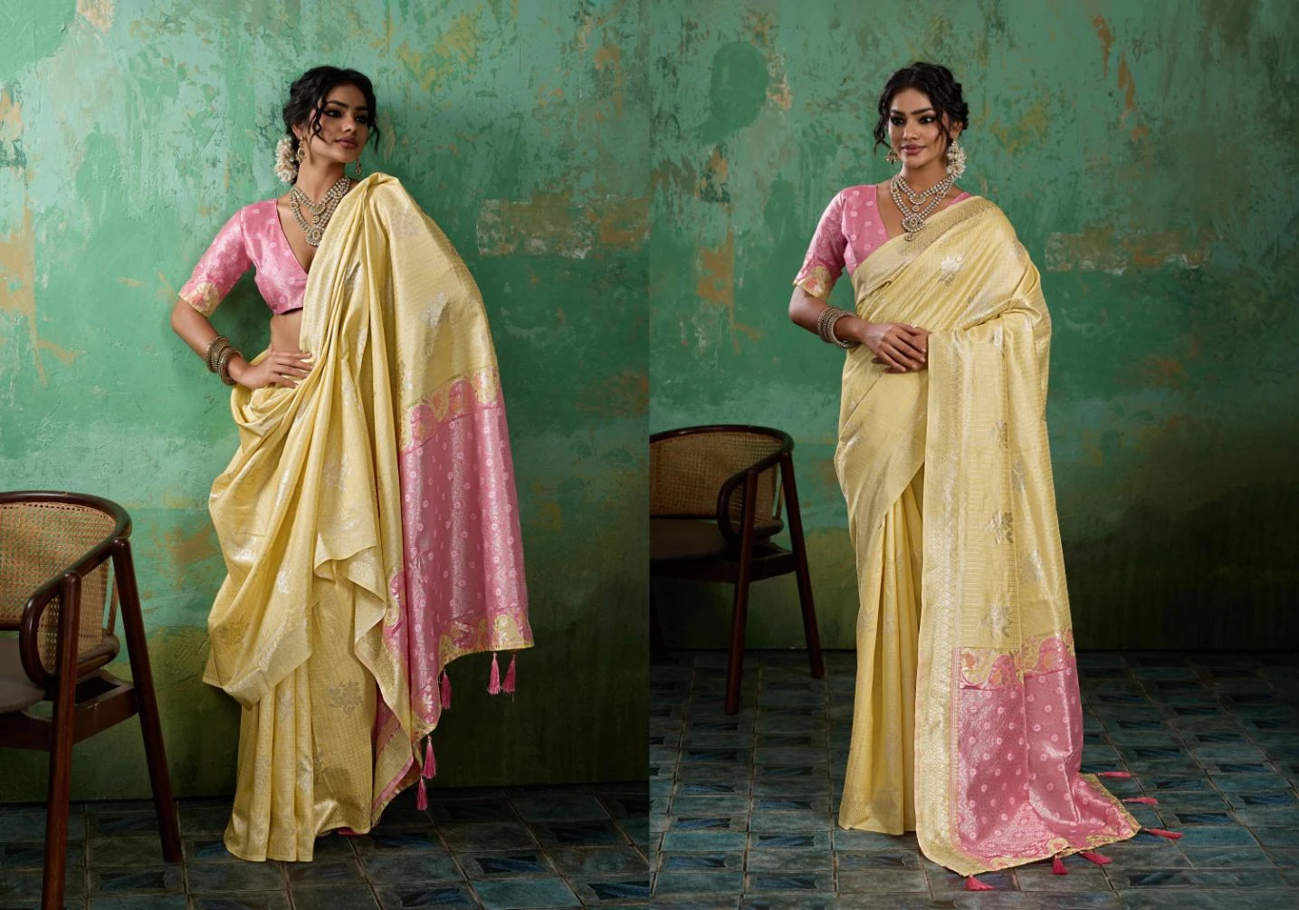 Ast Blossom 1 Soft Linen Cotton Festival Saree Collection