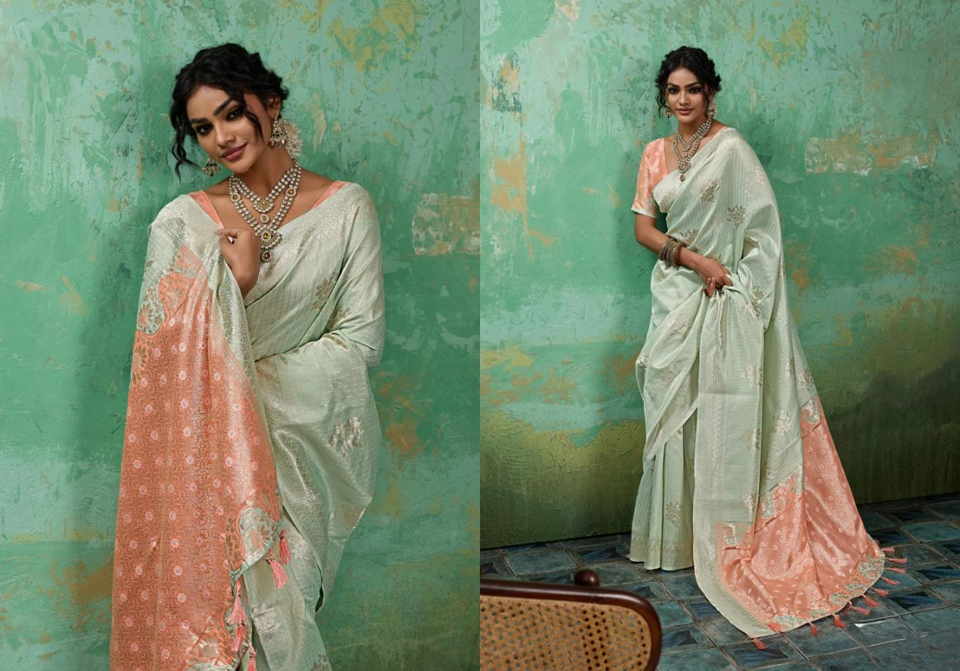 Ast Blossom 1 Soft Linen Cotton Festival Saree Collection