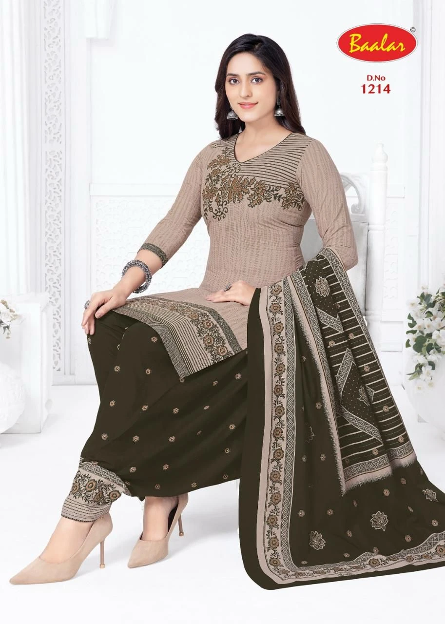 Baalar Cristal Patiyala Vol 12 Cotton Dress Material