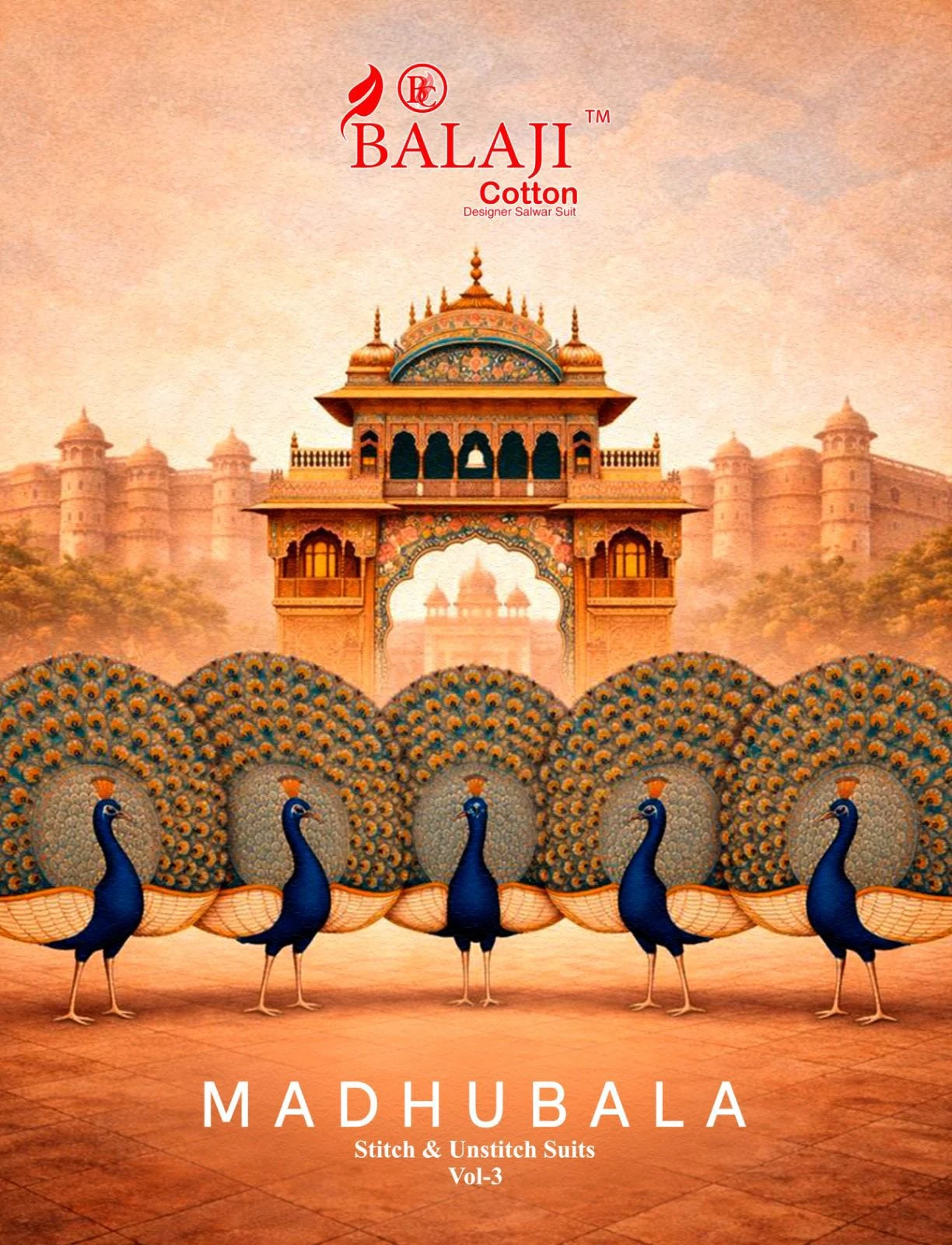 Balaji Cotton Madubala Vol 3 Cotton Suit With Cotton Dupatta