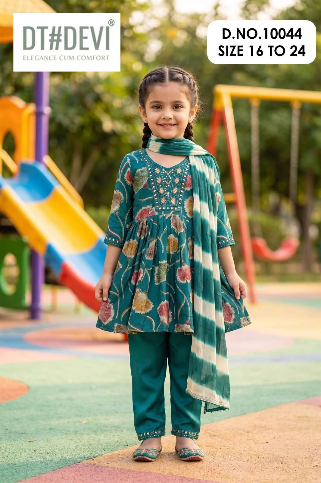 Bhumi-9 Pant Set With Dupatta