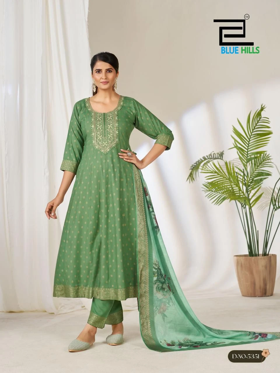 Blue Hills Gemini Rayon Suit