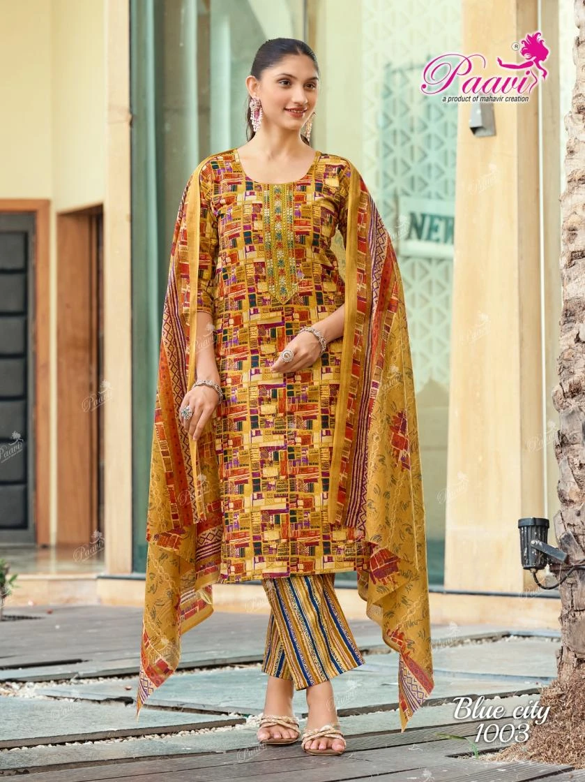 bluecity Heavy Cotton Print Suit