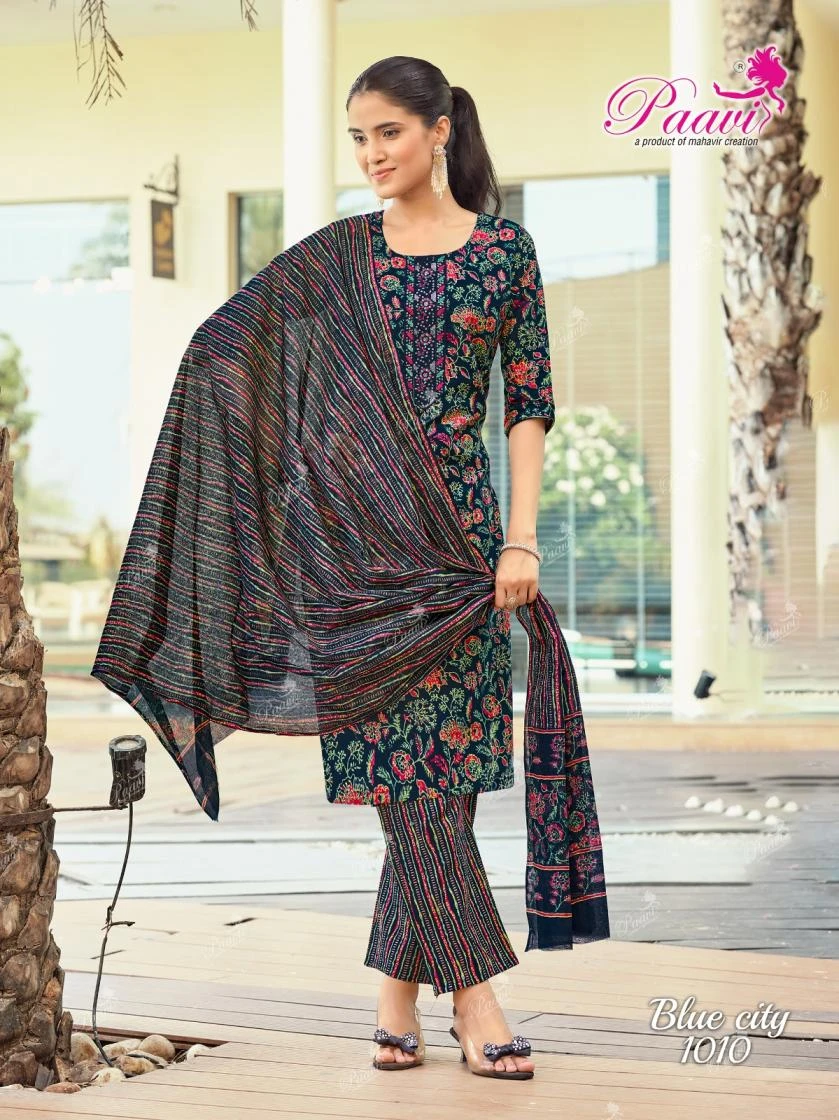 bluecity Heavy Cotton Print Suit