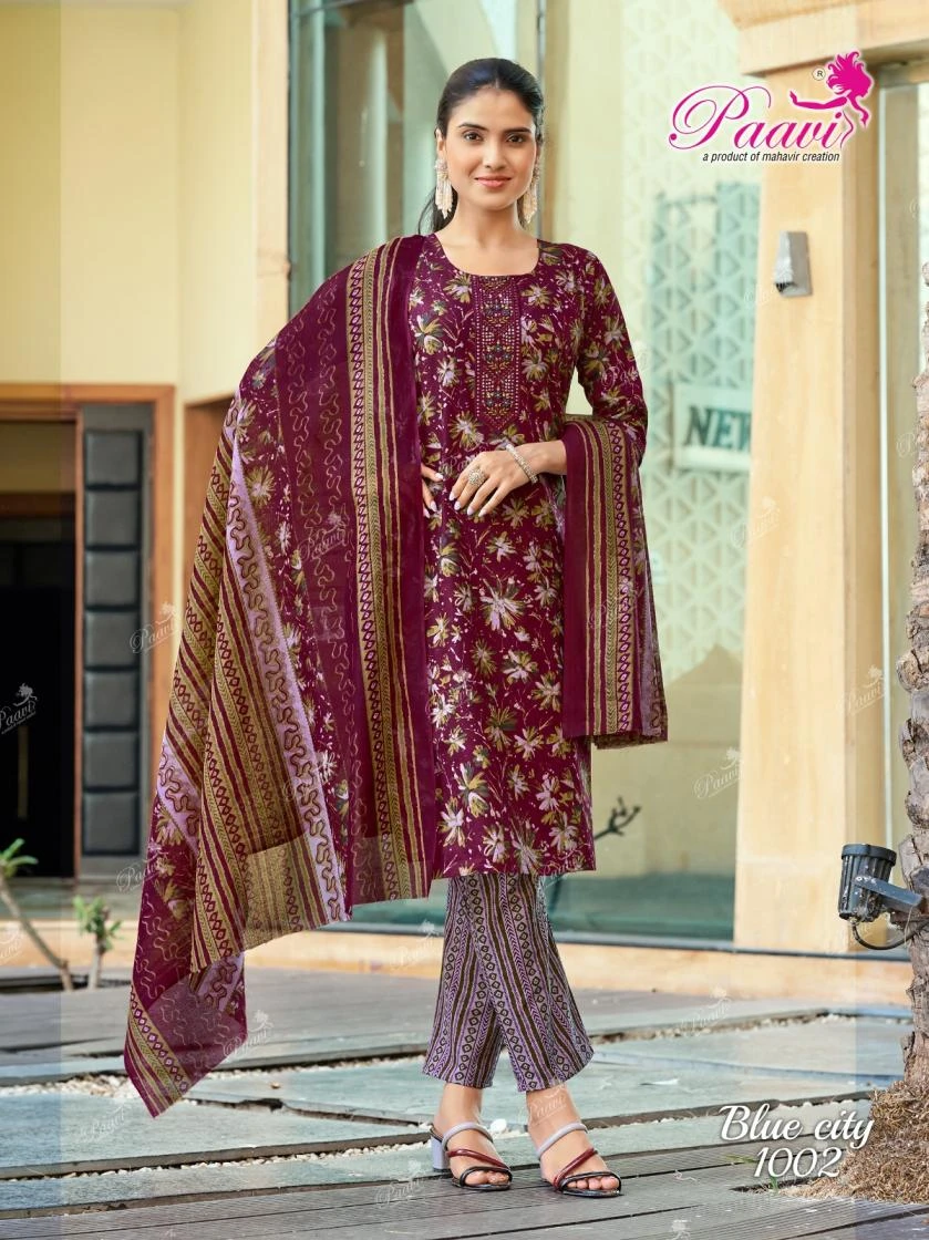bluecity Heavy Cotton Print Suit