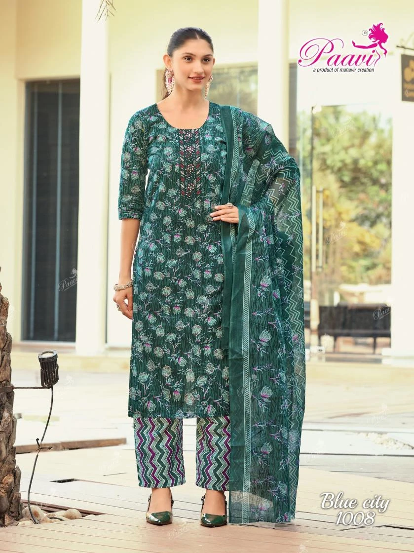 bluecity Heavy Cotton Print Suit