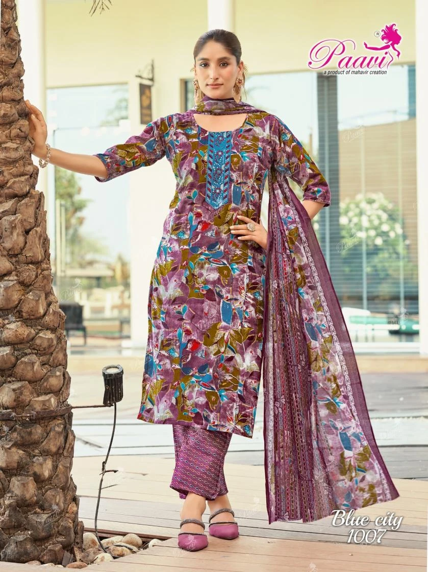 bluecity Heavy Cotton Print Suit