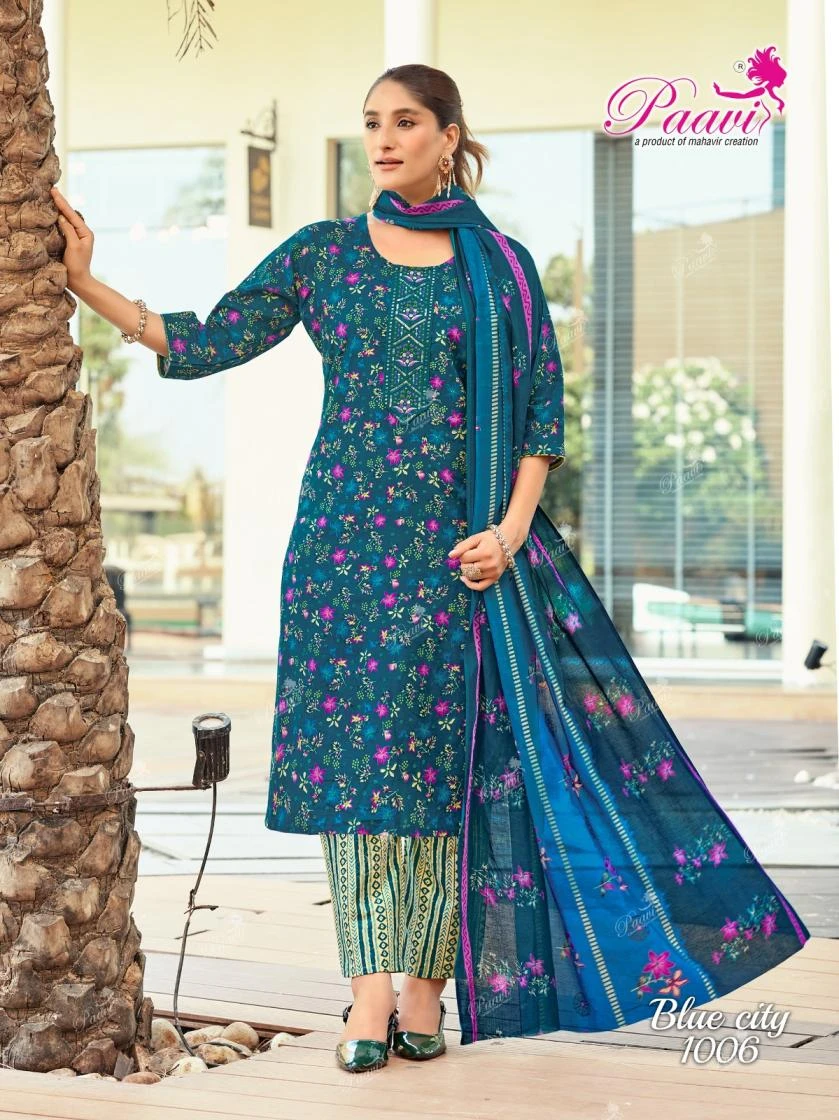 bluecity Heavy Cotton Print Suit