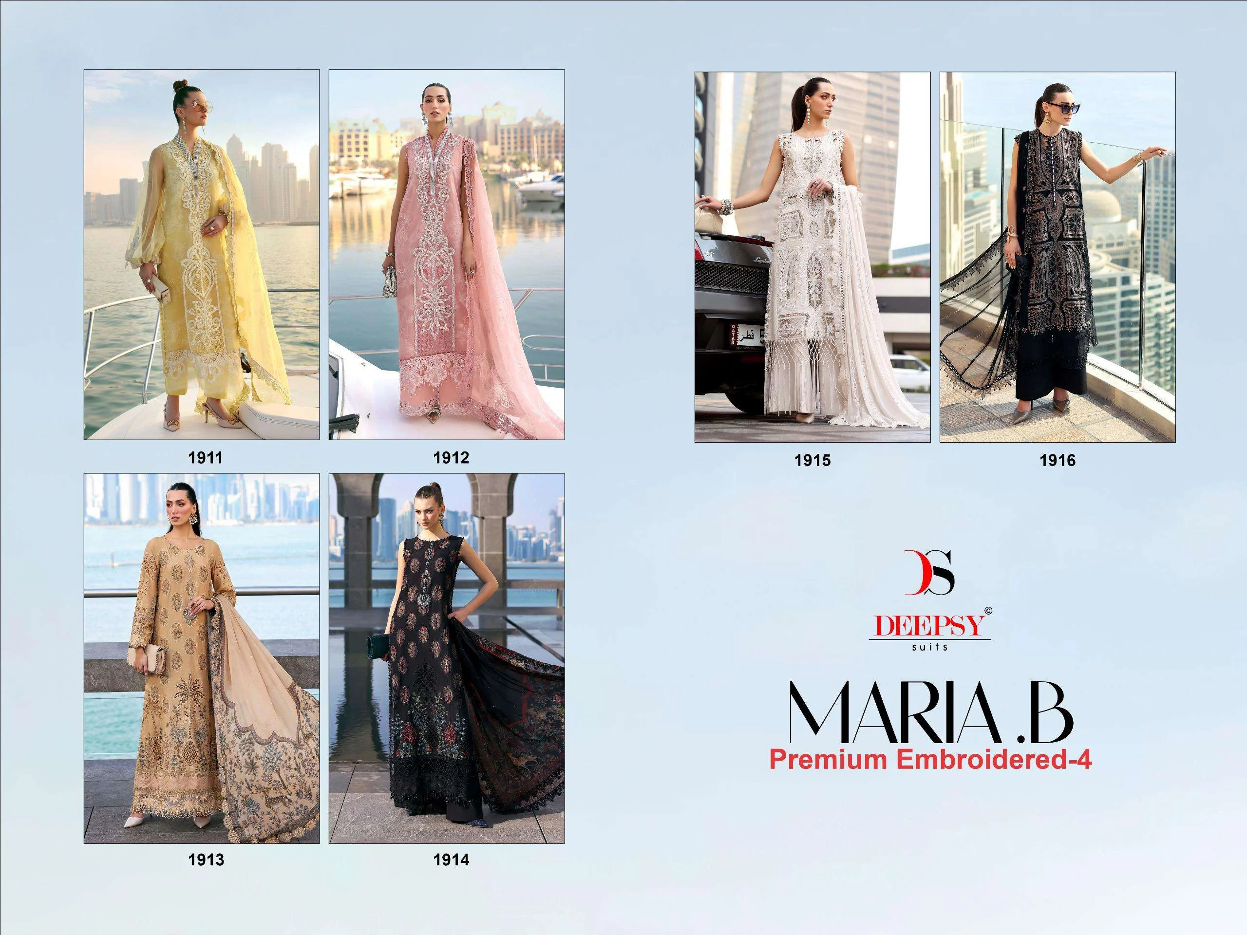 Deepsy Suits Maria B Premium Embroidered Vol 4