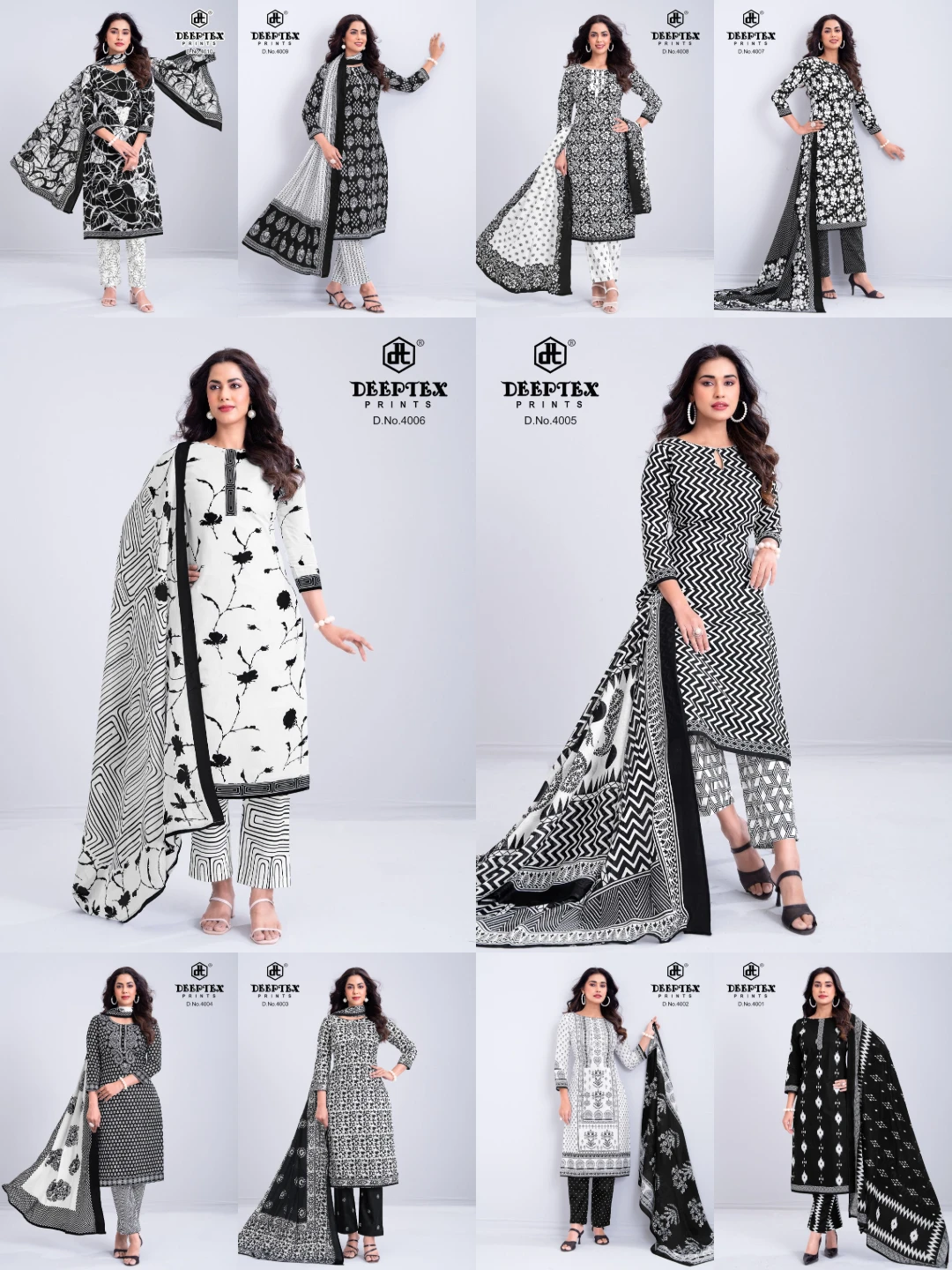 Deeptex Aaliza Black & White Vol 4