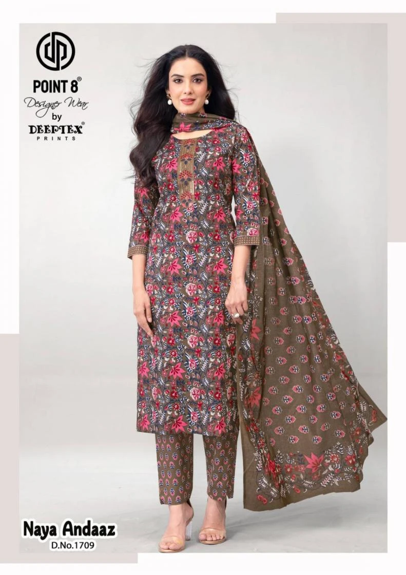 Deeptex Prints Naya Andaaz Vol 17 Cotton Suit Set