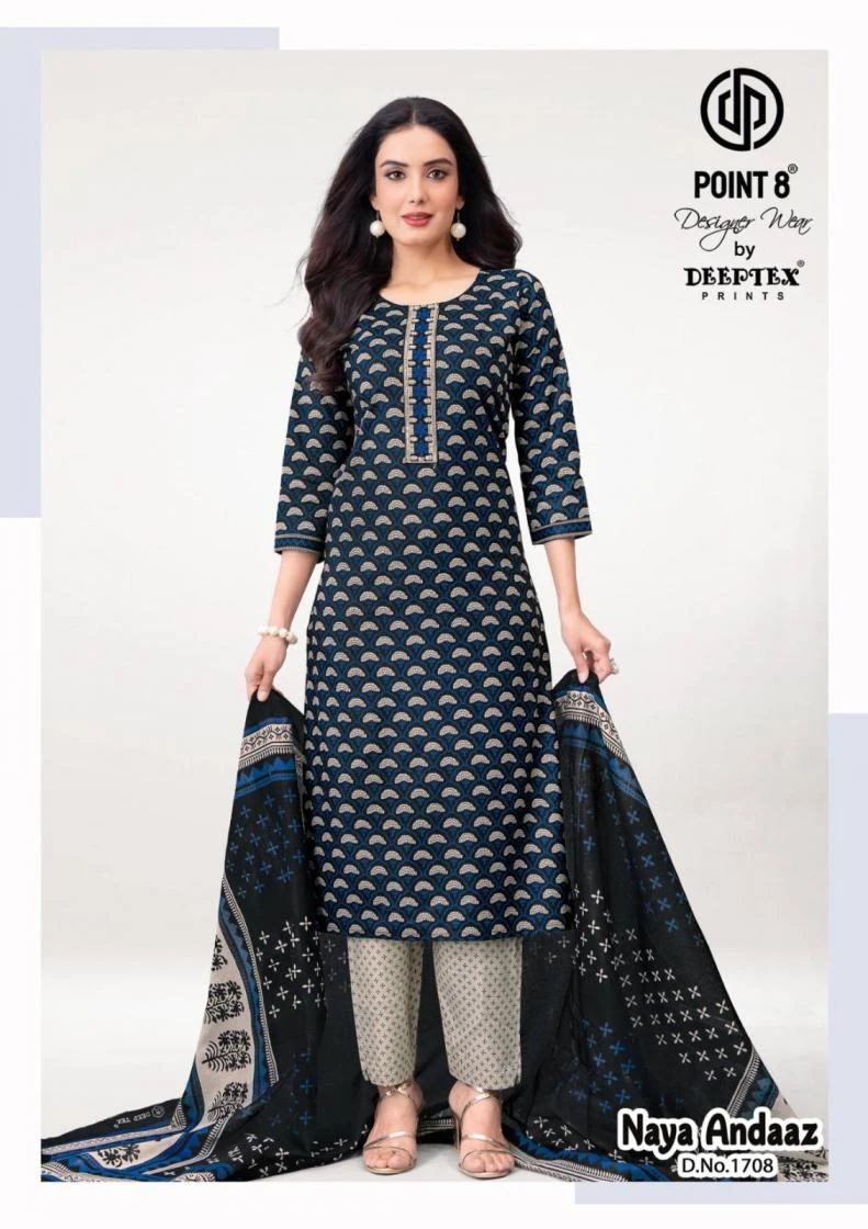 Deeptex Prints Naya Andaaz Vol 17 Cotton Suit Set