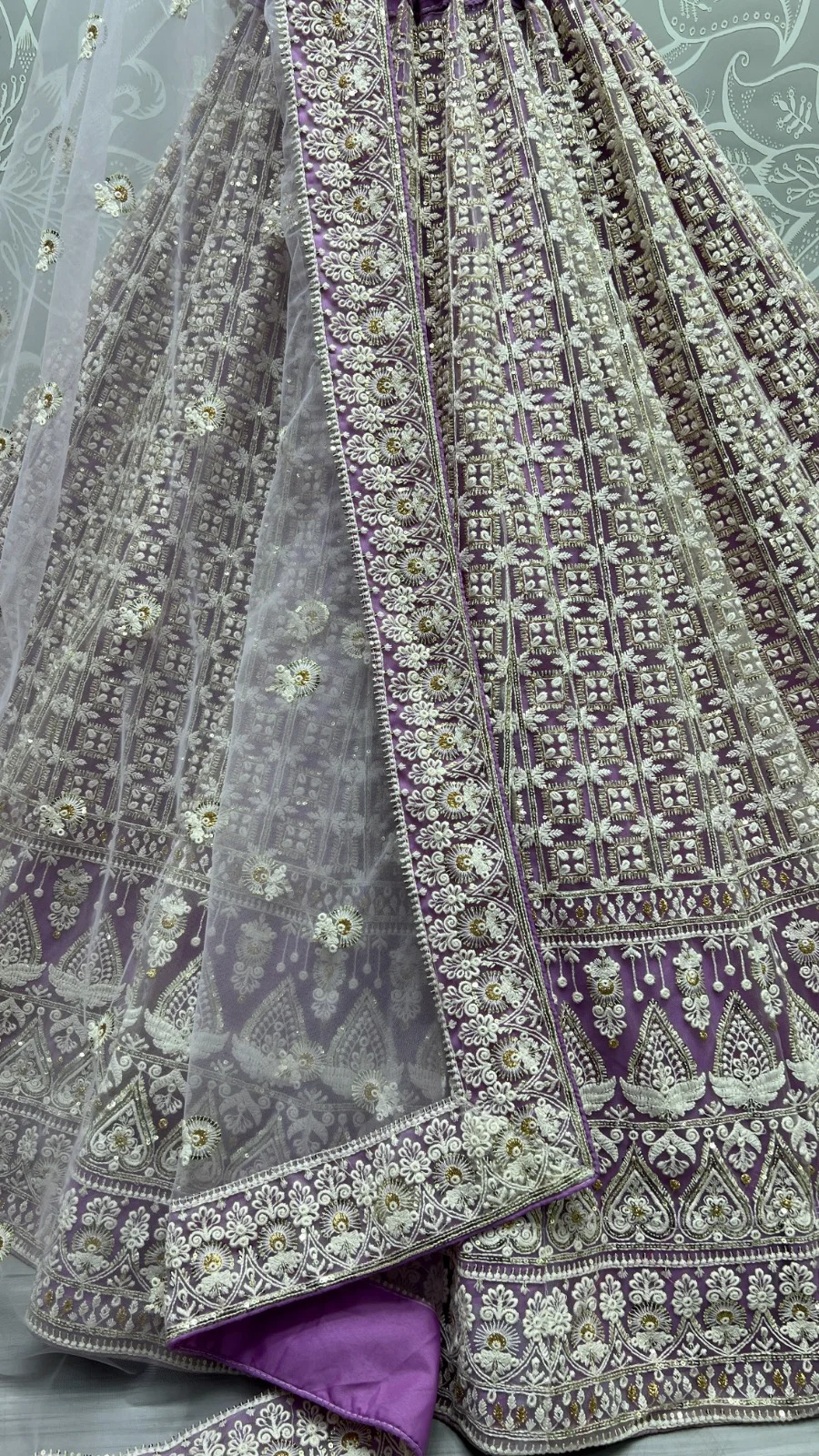 Designer Bridal Net Embroidered Lehenga Choli 2393 Collection