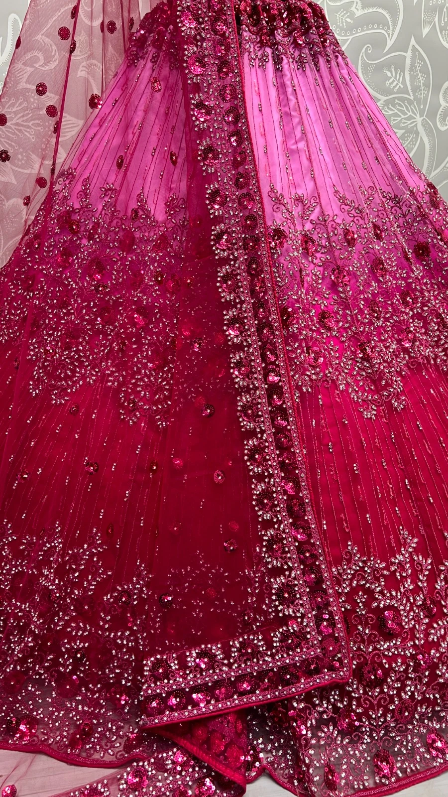 Designer Bridal Net Embroidered Lehenga Choli 2405 Collection
