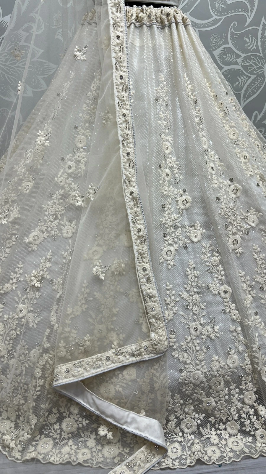 Designer Bridal Net Embroidered Lehenga Choli 2409 Collection