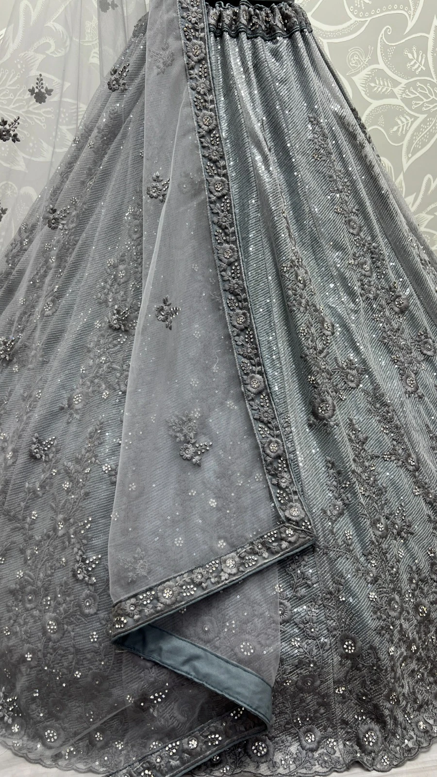 Designer Bridal Net Embroidered Lehenga Choli 2409 Collection