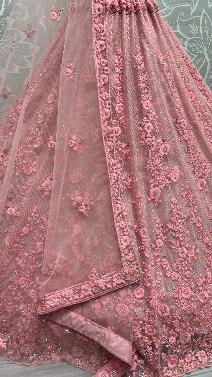 Designer Bridal Net Embroidered Lehenga Choli 2409 Collection
