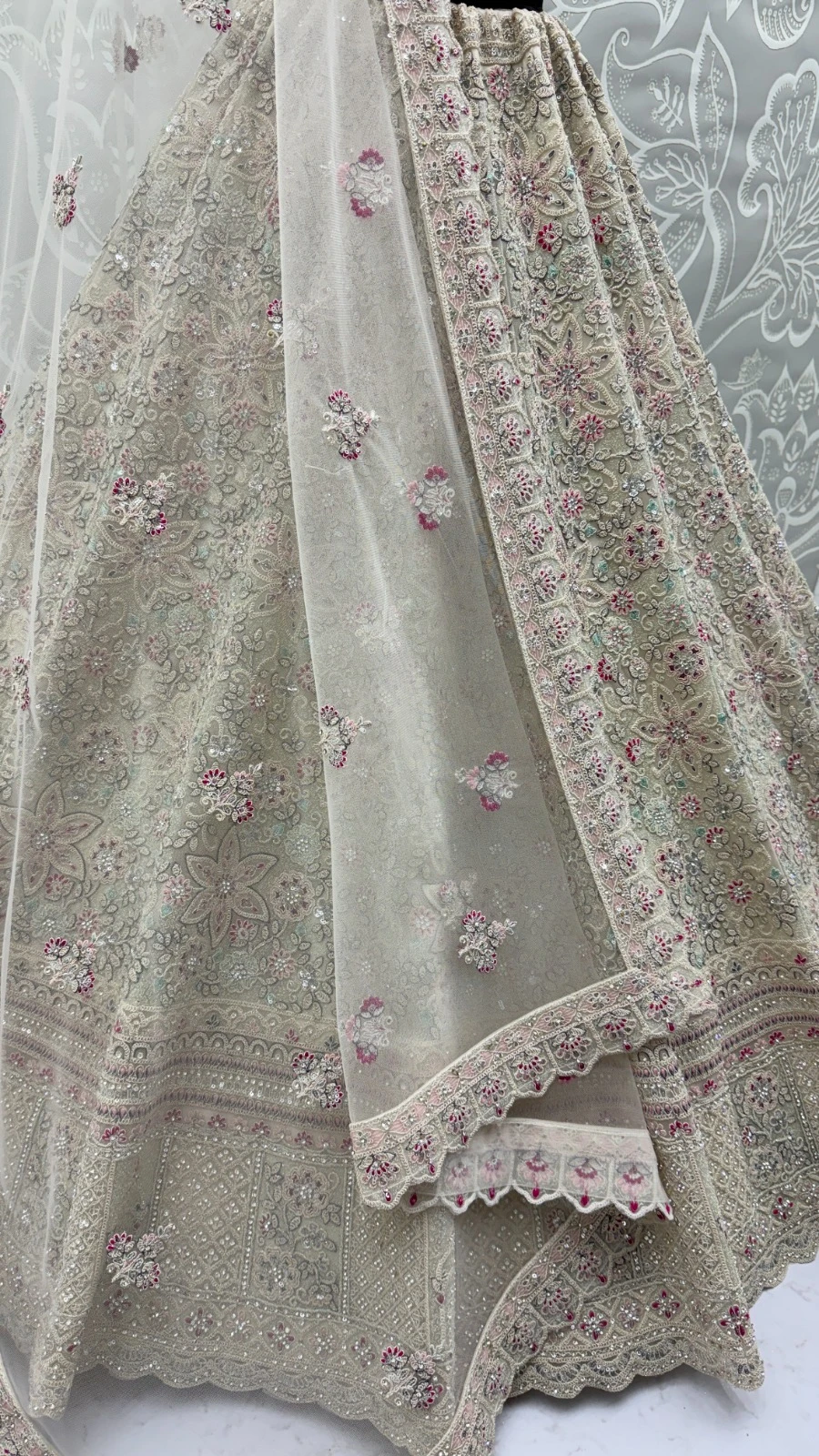 Designer Bridal Net Lehenga Choli 3015 Collection