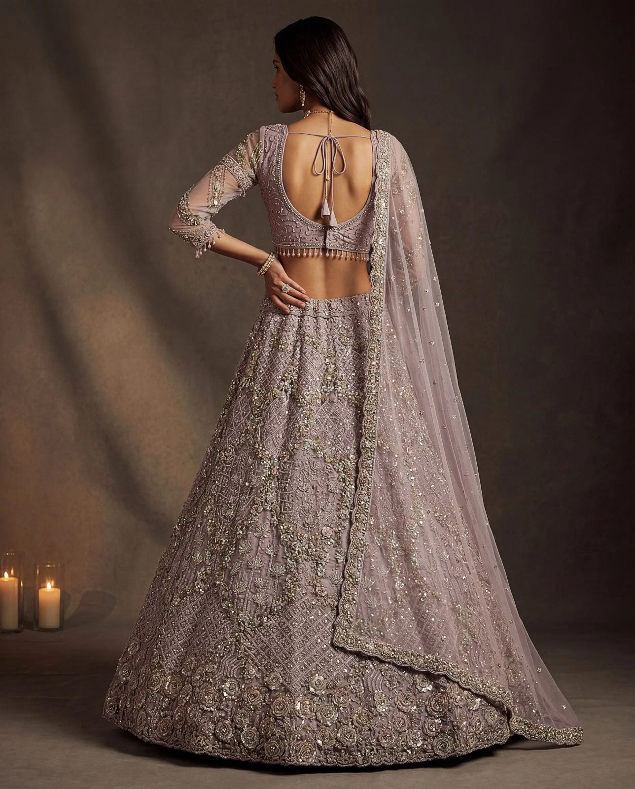 Designer Bridal Net Lehenga Choli 3016 Collection