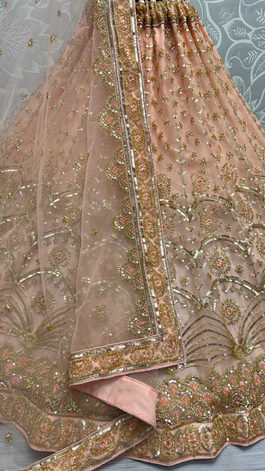 Designer Bridal Net Lehenga Choli Collection 2453
