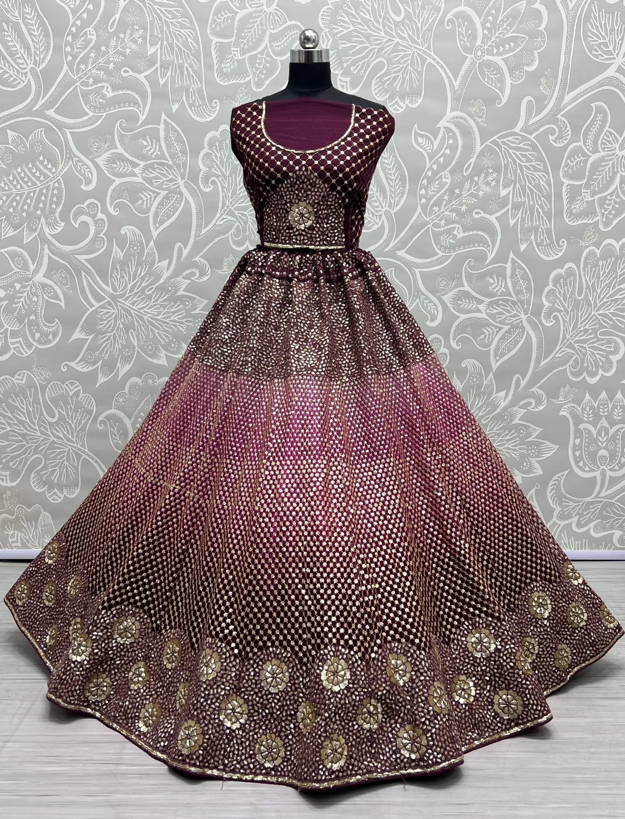 Designer Bridal Net Lehenga Choli Collection 2457