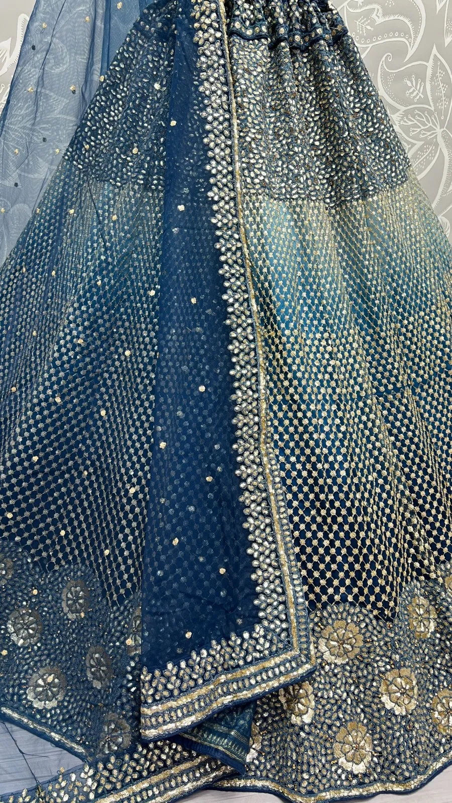 Designer Bridal Net Lehenga Choli Collection 2457