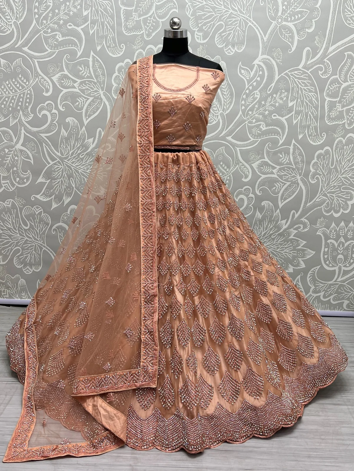 Designer Bridal Net Lehenga Choli Collection 2459