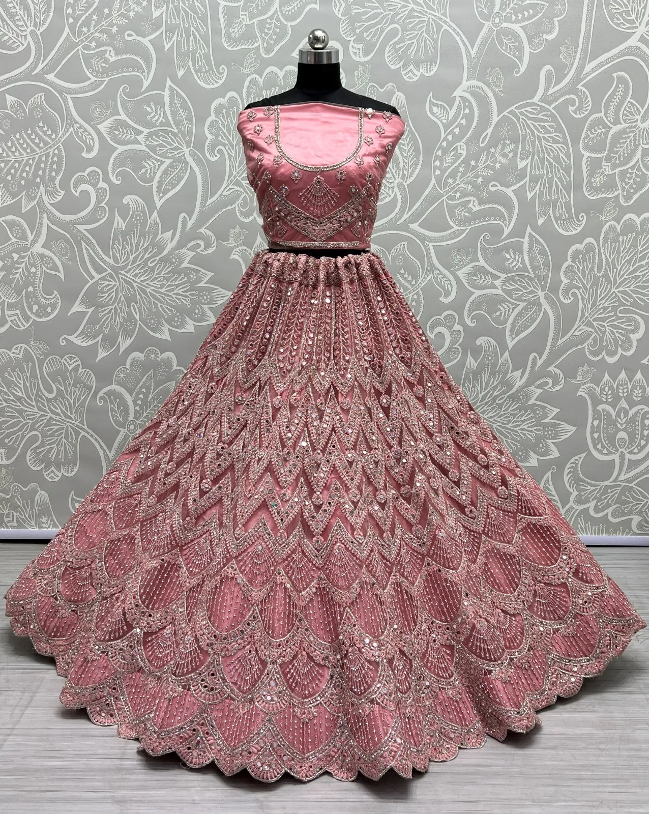 Designer Bridal Net Lehenga Choli Collection 2460
