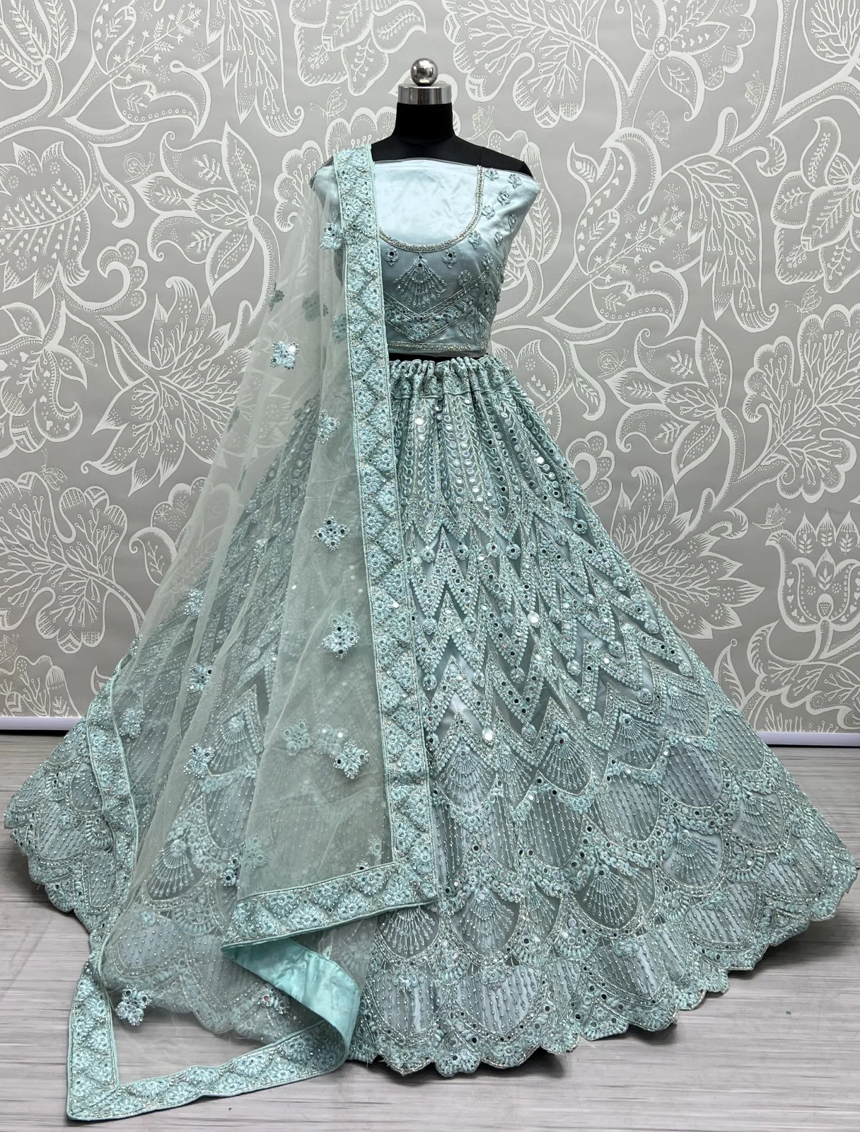 Designer Bridal Net Lehenga Choli Collection 2460