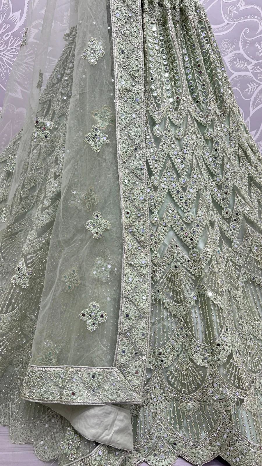 Designer Bridal Net Lehenga Choli Collection 2460