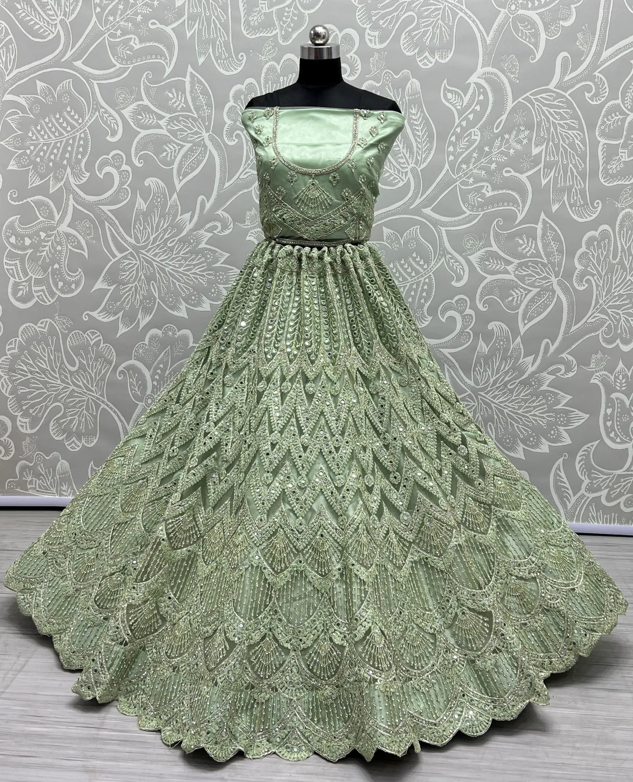 Designer Bridal Net Lehenga Choli Collection 2460