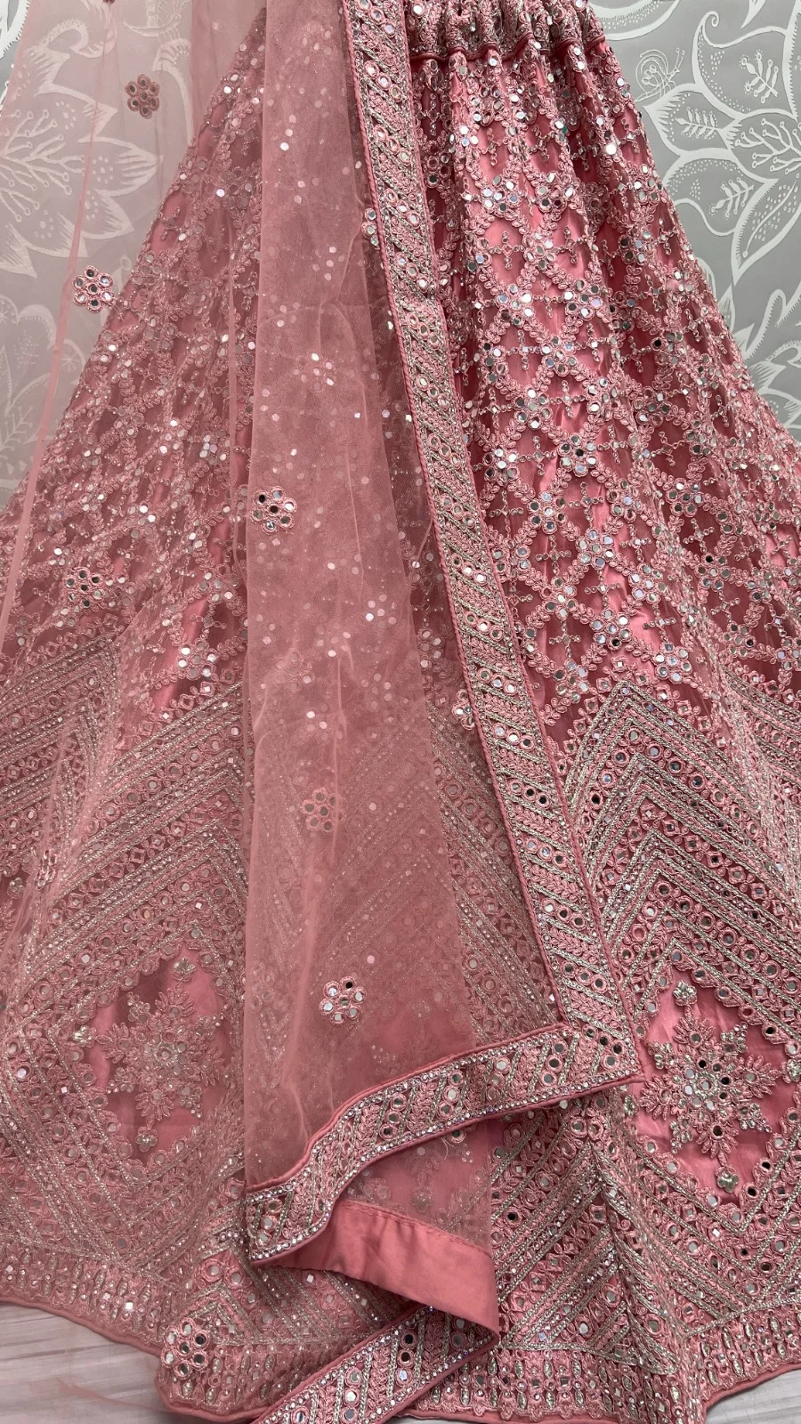 Designer Bridal Net Lehenga Choli Collection 2461