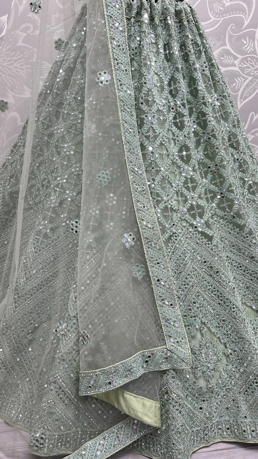 Designer Bridal Net Lehenga Choli Collection 2461
