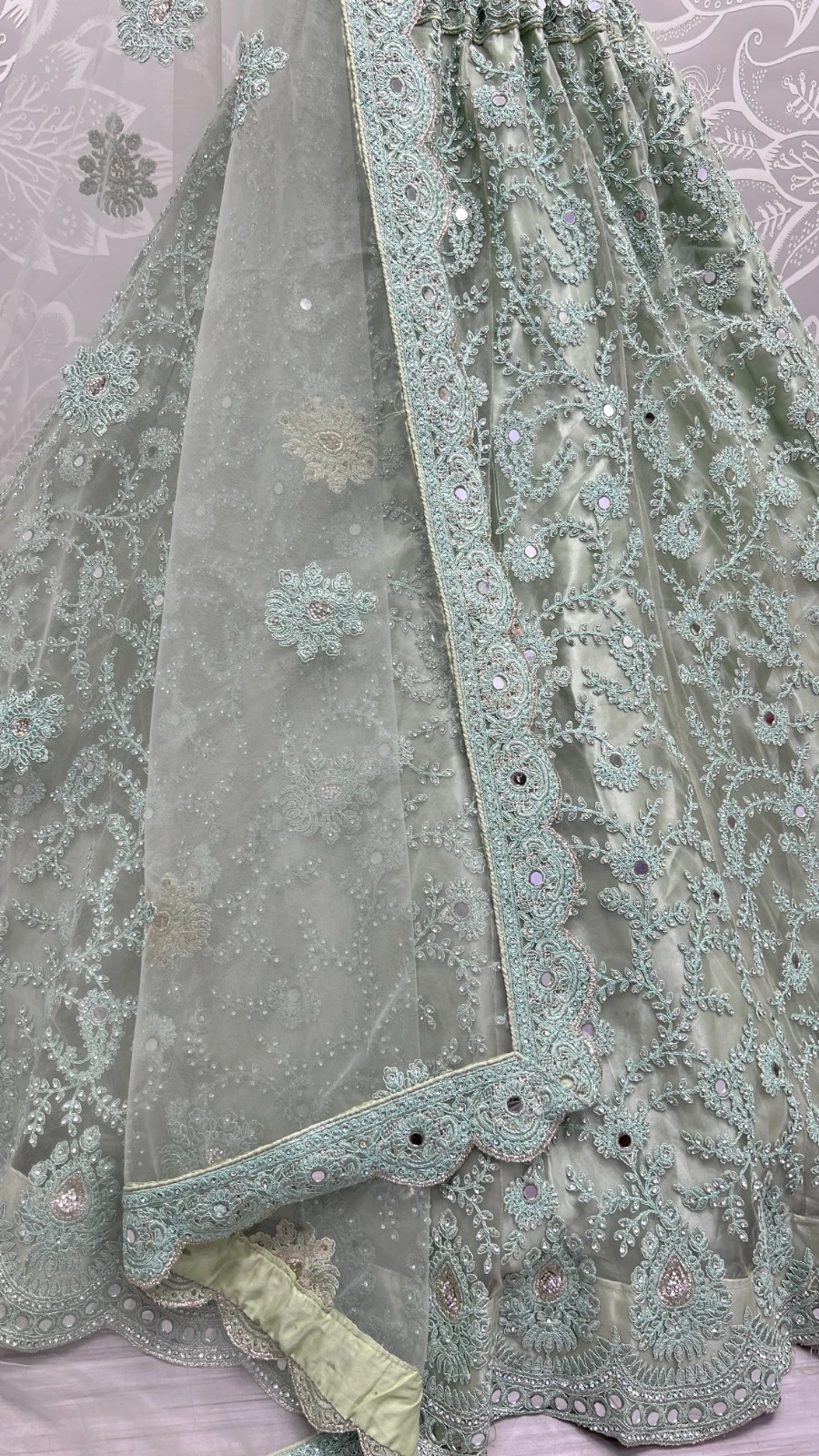 Designer Bridal Net Lehenga Choli Collection 2463