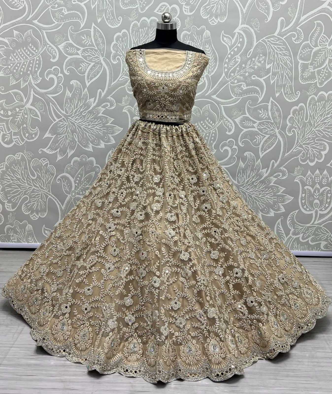 Designer Bridal Net Lehenga Choli Collection 2463